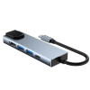 Hub USB-C 5in1 Tech-Protect V3, grigio