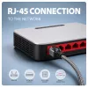 Goobay Adattatore AXAGON ADE-AM15 da USB-A a Gigabit Ethernet con cavo CAT6 integrato da 1,5 m