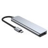 Hub USB-C 6-in-1 Tech-Protect V4, grigio