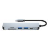 Hub USB-C 6-in-1 Tech-Protect V4, grigio