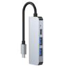 Hub USB-C 4-in-1 Tech-Protect V2, grigio