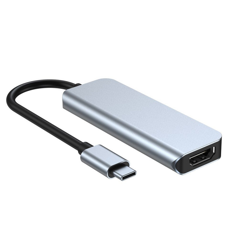 Hub USB-C 4-in-1 Tech-Protect V2, grigio