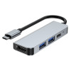 Hub USB-C 4-in-1 Tech-Protect V2, grigio