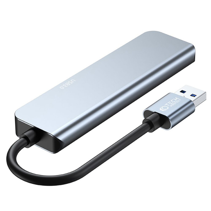 Hub USB-A 5in1 Tech-Protect V0-HUB, grigio