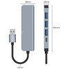 Hub USB-A 5in1 Tech-Protect V0-HUB, grigio