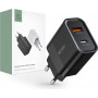 Caricatore da parete Tech-Protect C30W a 2 porte, USB-C PD 30W e USB-A QC 3.0, nero