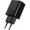 Caricatore da parete Tech-Protect C30W a 2 porte, USB-C PD 30W e USB-A QC 3.0, nero