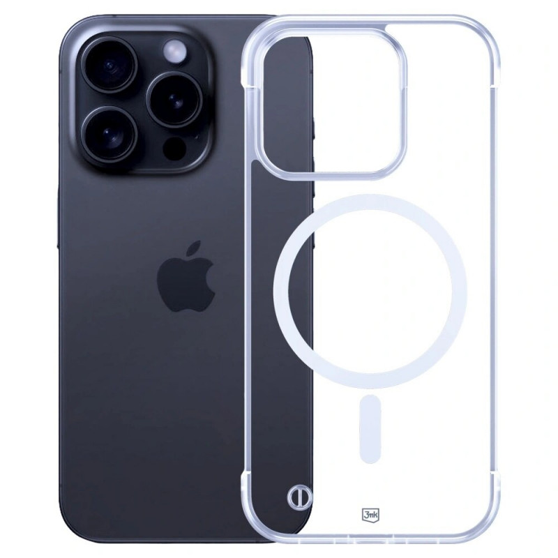 Custodia per smartphone 3mk Just20g MagCase Apple iPhone 14 Pro Max, trasparente