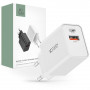Caricatore da parete Tech-Protect NC30W 2 porte PD 30W QC 3.0, bianco
