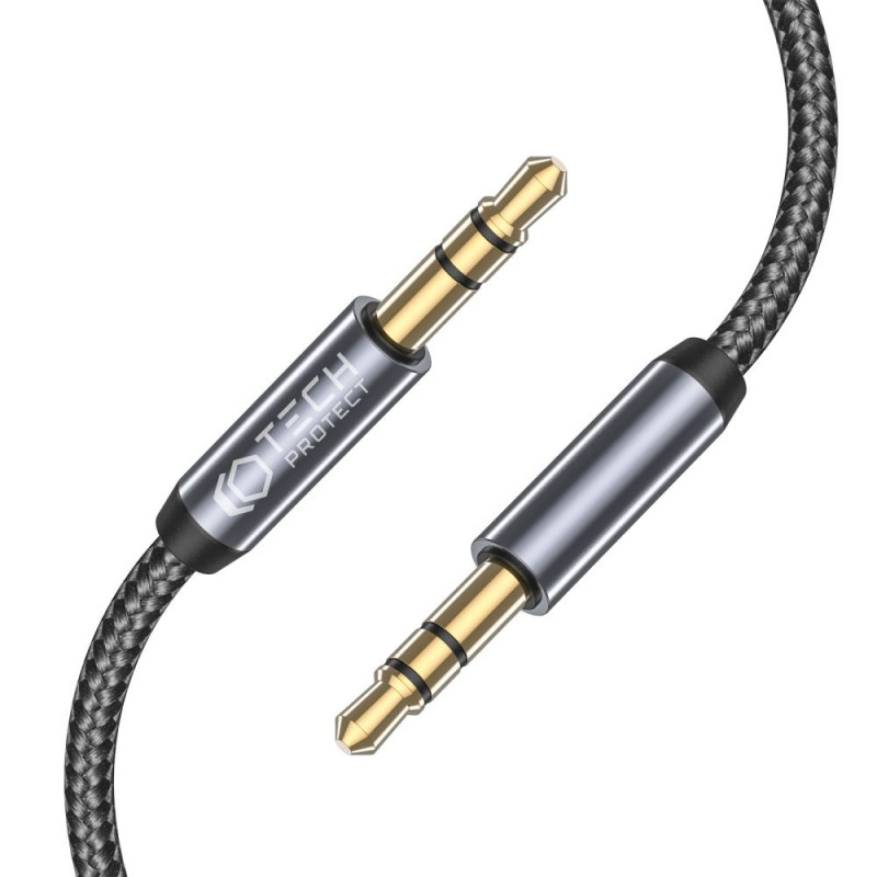 Cavo Tech-Protect UltraBoost da mini jack 3.5 mm a mini jack 3.5 mm, 1,5 m, nero