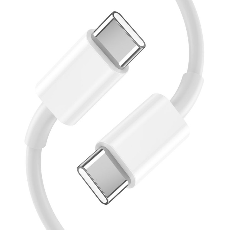 Caricatore da parete Tech-Protect C20W 2 porte PD 20W QC 3.0 con cavo USB-C, bianco