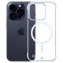Custodia per smartphone 3mk Just20g MagCase Apple iPhone 15 Pro, trasparente