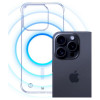 Custodia per smartphone 3mk Just20g MagCase Apple iPhone 15 Pro, trasparente