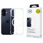Custodia per smartphone 3mk Just20g MagCase Apple iPhone 16, trasparente