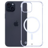 Custodia per smartphone 3mk Just20g MagCase Apple iPhone 15 Plus, trasparente