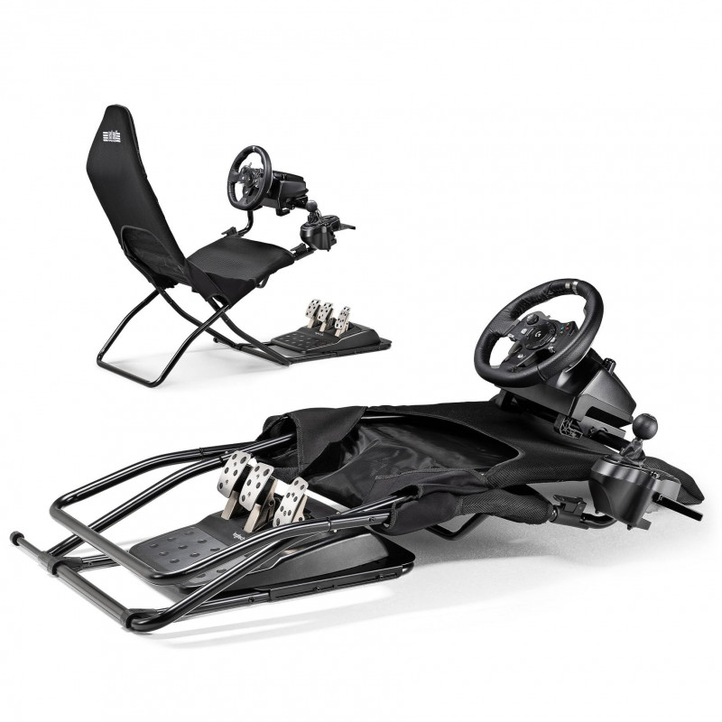 Cockpit pieghevole Next Level Racing GTLite Air, mesh SIMAERO, nero