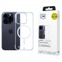 Custodia per smartphone 3mk Just20g MagCase Apple iPhone 16 Pro Max, trasparente