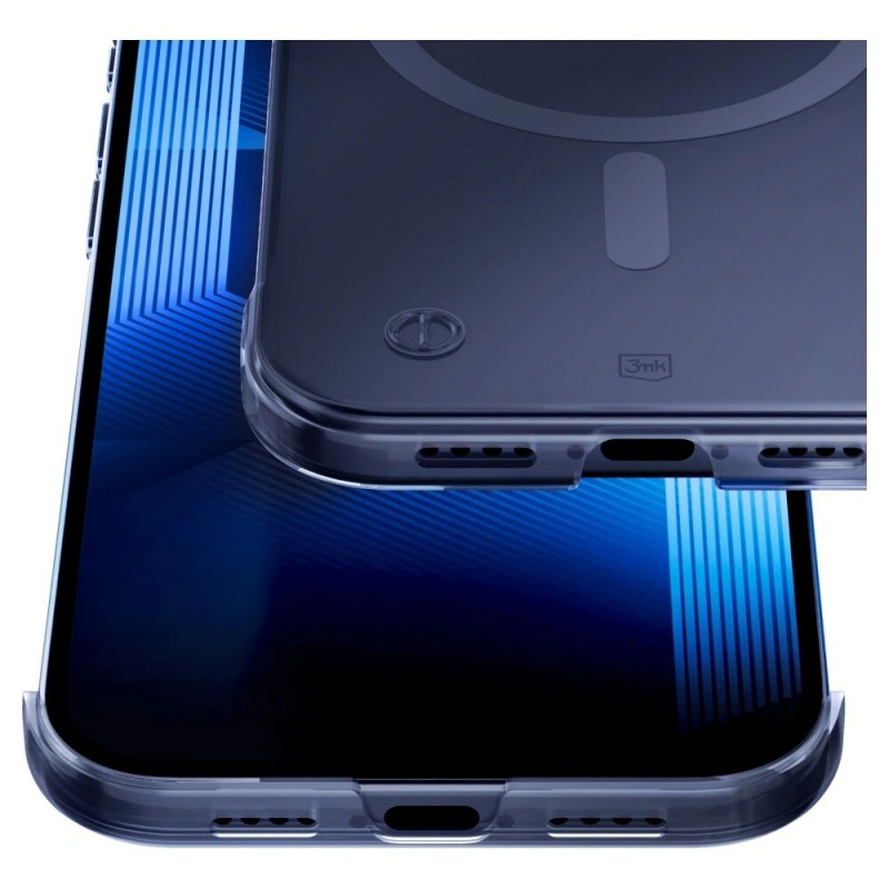 Custodia per smartphone 3mk Just20g MagCase Apple iPhone 16 Pro Max, trasparente