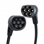 Cavo di ricarica go-e Type 2 Black Edition, 22 kW, 7,5 m, nero