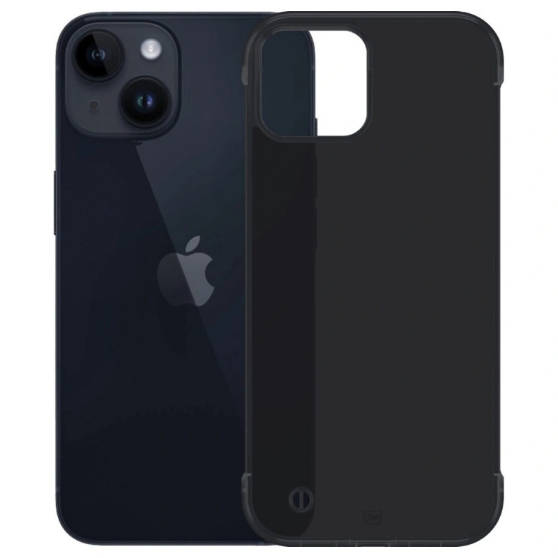 Custodia per smartphone 3mk Just20g Matt Case Apple iPhone 15 Plus, nero opaco
