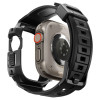 Cinturino con custodia Spigen Rugged Armor Pro per Apple Watch Ultra 1 / 2 / 3 49 mm, nero