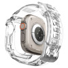 Custodia con cinturino Spigen Rugged Armor Pro per Apple Watch Ultra 49 mm, trasparente cristallo