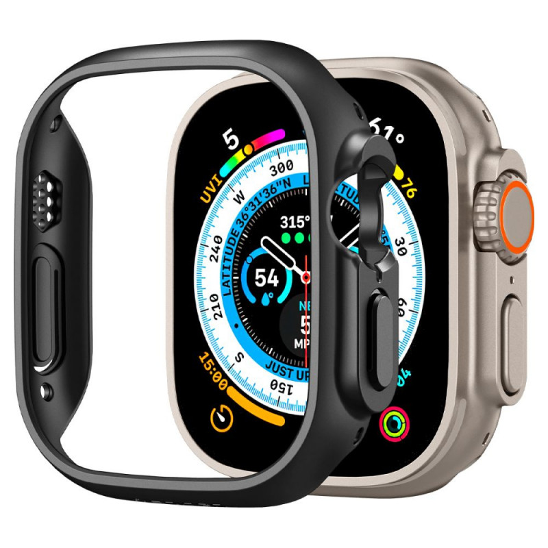 Custodia Thin Fit Spigen per Apple Watch Ultra 1 / 2 / 3 49 mm, nera