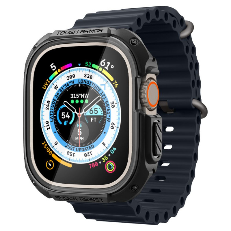 Custodia Tough Armor Spigen per Apple Watch Ultra 49 mm, nera