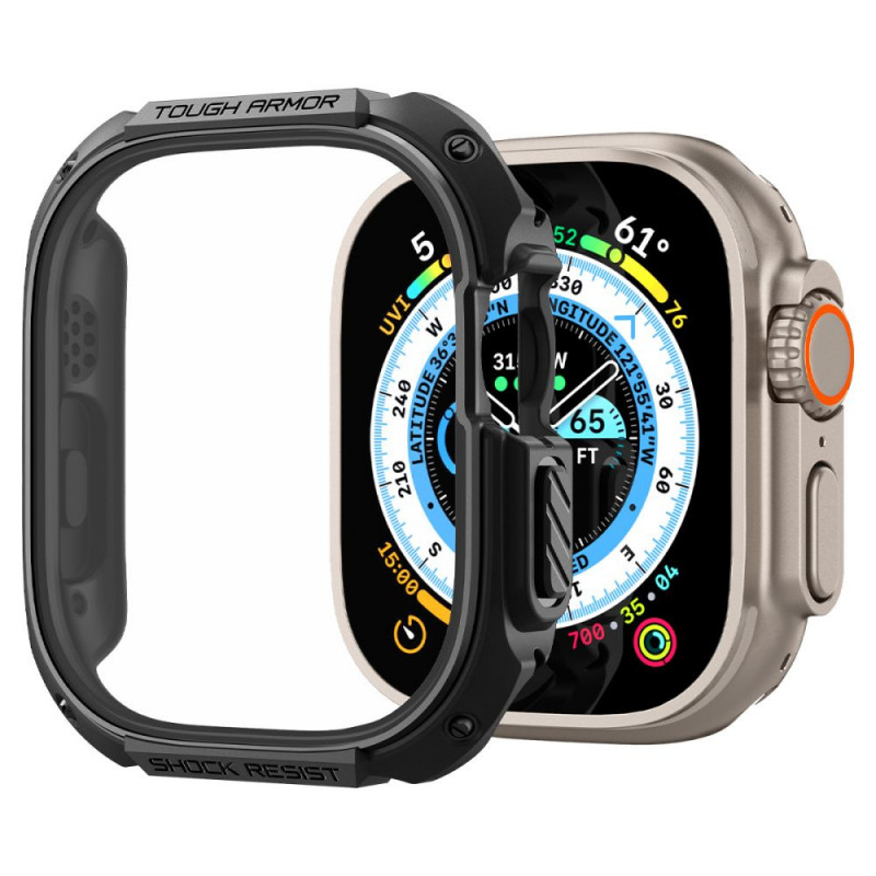 Custodia Tough Armor Spigen per Apple Watch Ultra 49 mm, nera