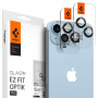 Protezione per lenti della fotocamera Spigen Optik.tR EZ Fit per Apple iPhone 14 / 14 Plus / 15 / 15 Plus, nero (2 pz)