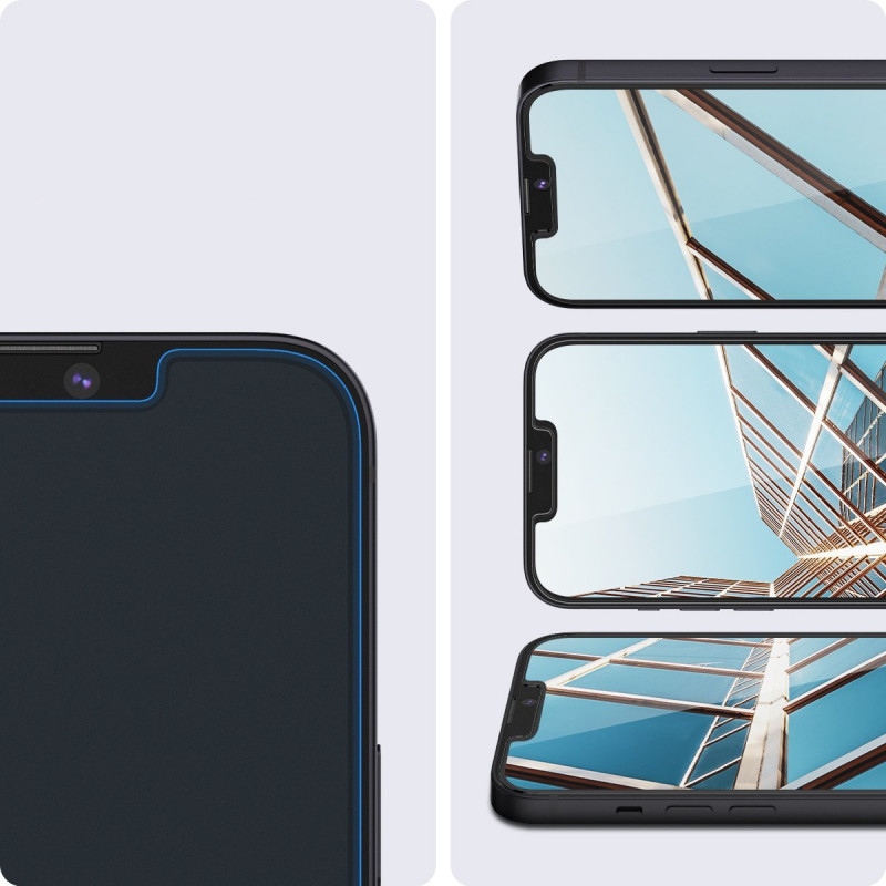 Spigen GLAS.tR EZ Fit vetro temperato per Apple iPhone 13 / 13 Pro / 14 / 16e / 17e, trasparente