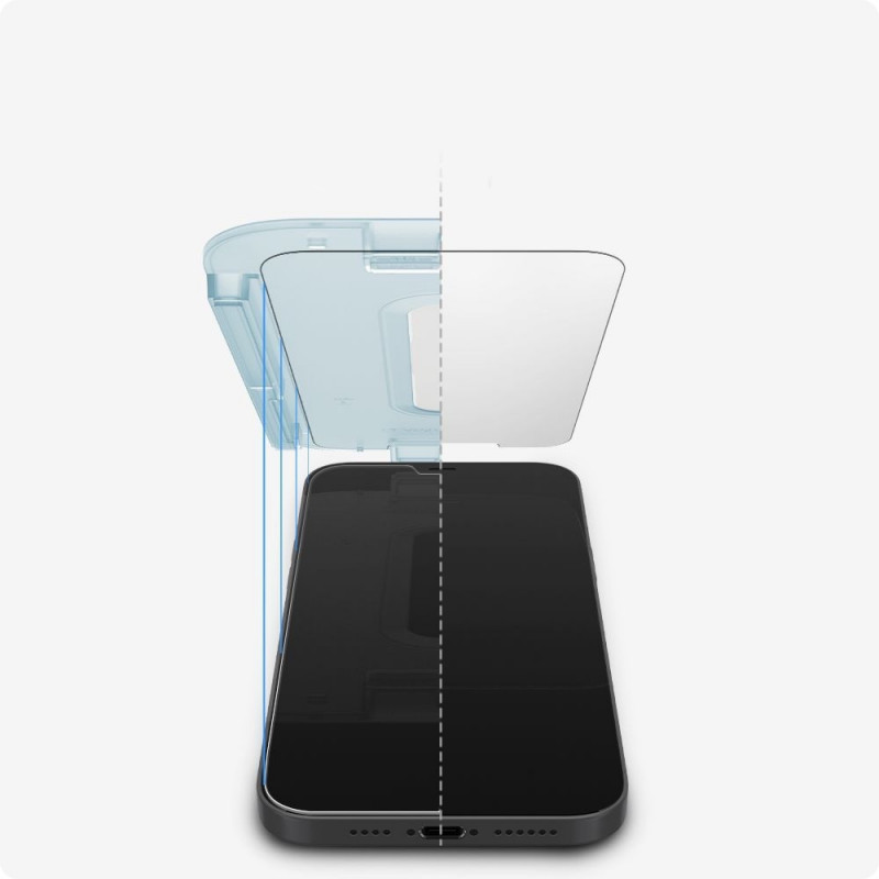 Vetro temperato Spigen GLAS.tR EZ Fit per Apple iPhone 12 / 12 Pro (2 pz)