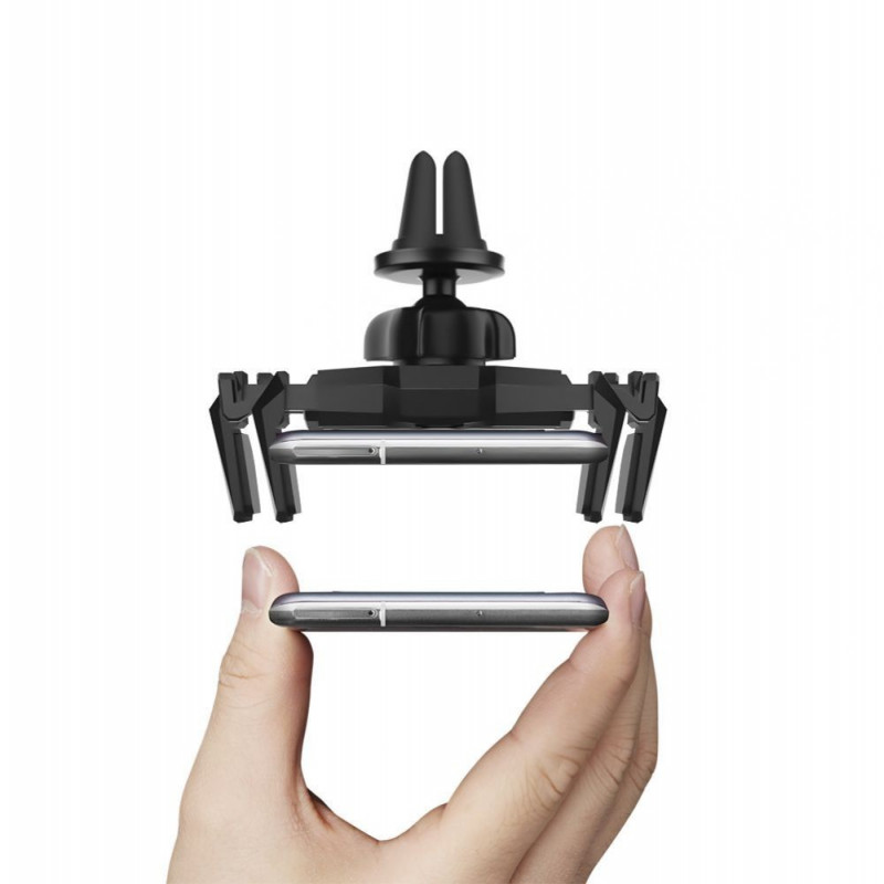Spigen Click.r 000CP26265 supporto per telefono da bocchetta dell'aria per auto, nero