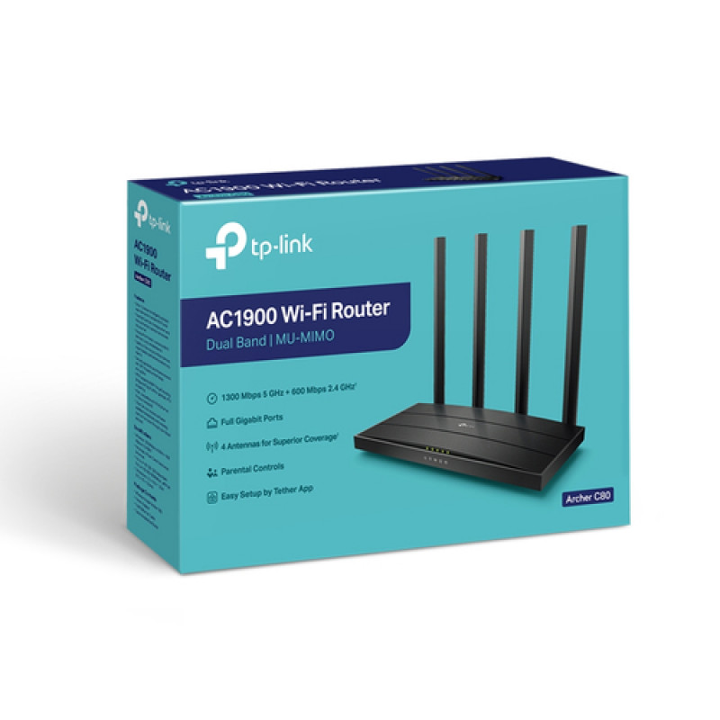 Router wireless dual-band TP-Link Archer C80 AC1900 (V2.4)