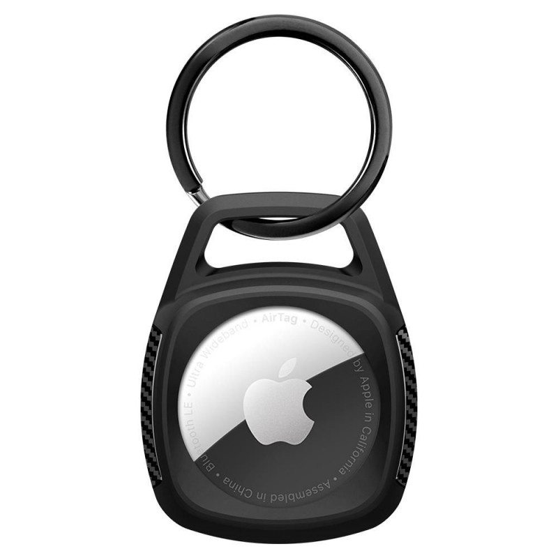Custodia Rugged Armor Spigen per Apple AirTag, nero opaco