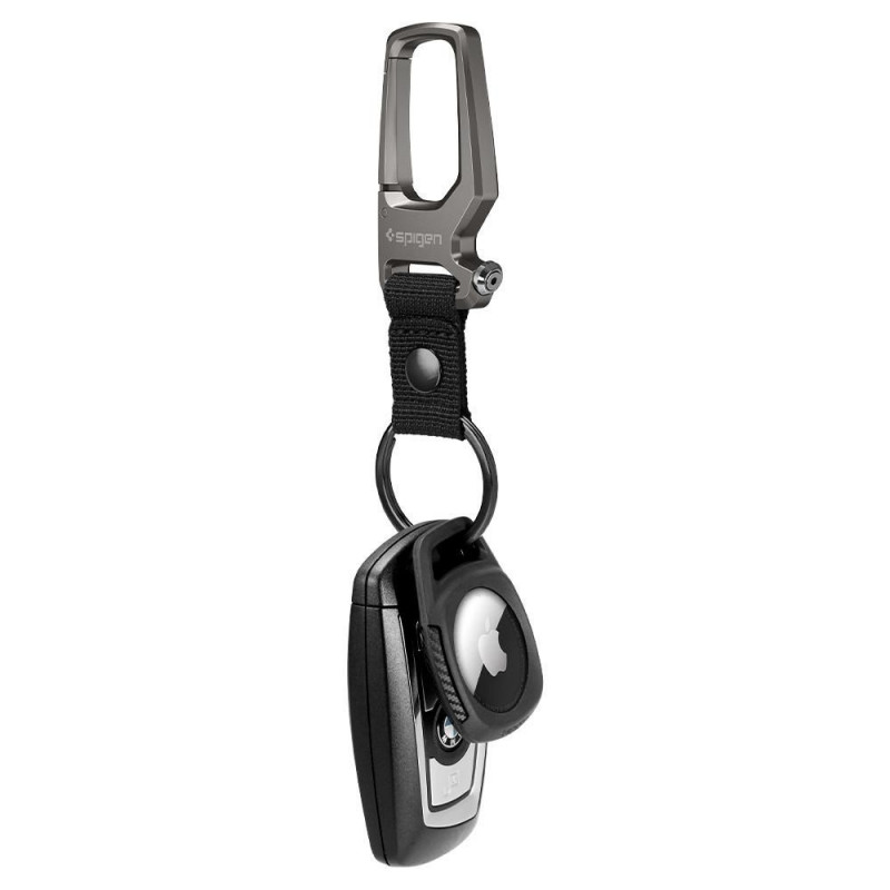 Custodia Rugged Armor Spigen per Apple AirTag, nero opaco
