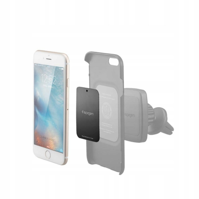 Piastre metalliche magnetiche Spigen MP-4P per supporti auto per telefono 000EP20342, nere (4 pz)