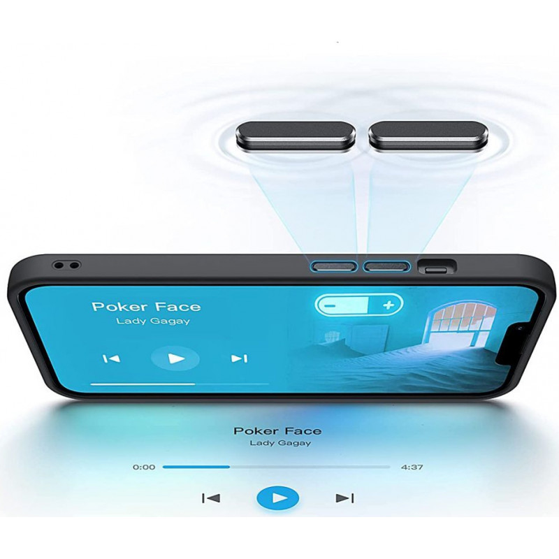Custodia Tech-Protect Magmat MagSafe per Apple iPhone 14 Pro Max (THP1341), nero/trasparente