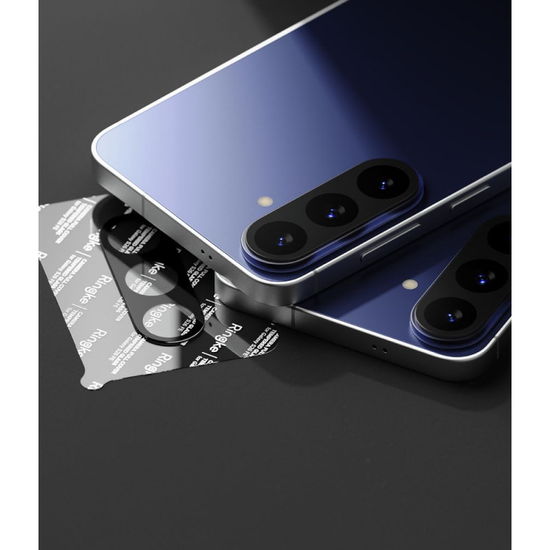 Protezione per lenti fotocamera Ringke Camera Full Cover per Samsung Galaxy S26 FE, vetro temperato 9H, nero (2 pz)