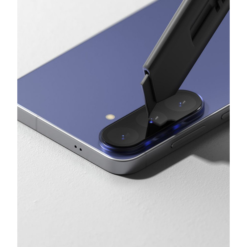 Protezione per lenti fotocamera Ringke Camera Full Cover per Samsung Galaxy S26 FE, vetro temperato 9H, nero (2 pz)