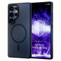 Custodia 3MK Smoke MagCase per Samsung Galaxy S25 Ultra, MagSafe, nera, policarbonato