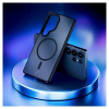 Custodia 3MK Smoke MagCase per Samsung Galaxy S25 Ultra, MagSafe, nera, policarbonato