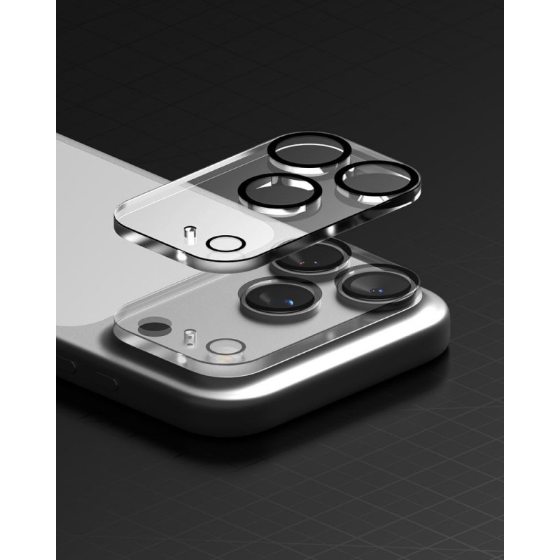 Protezione per lenti fotocamera Ringke Camera Full Cover per Apple iPhone 18 Pro, vetro temperato 9H, nero (2 pz)