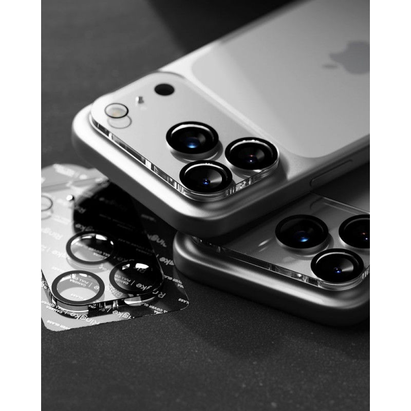 Protezione per lenti fotocamera Ringke Camera Full Cover per Apple iPhone 18 Pro Max, vetro temperato 9H, nero (2 pz)