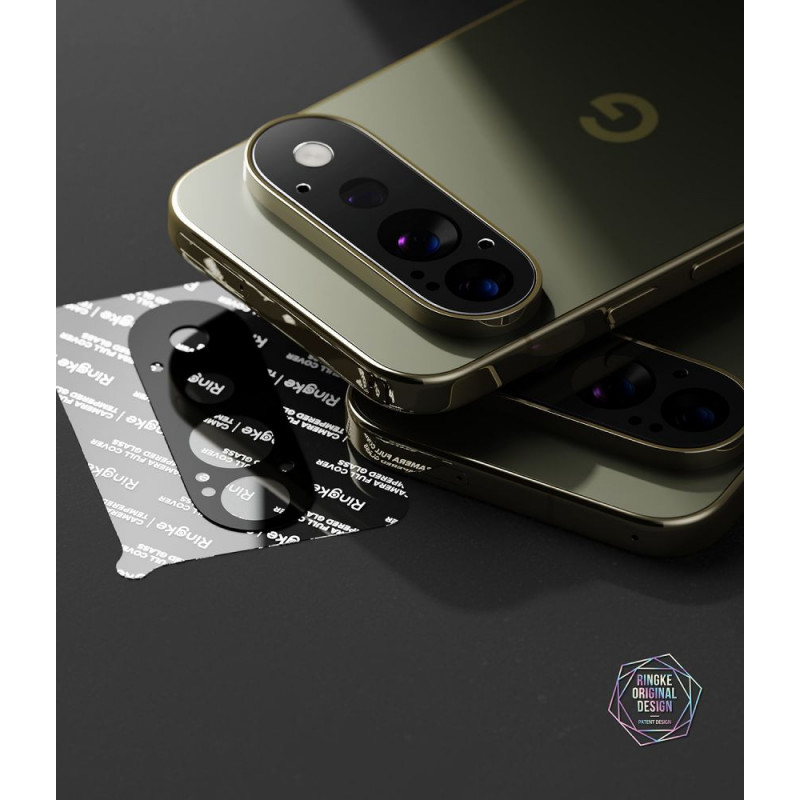 Protezione per lenti fotocamera Ringke Camera Full Cover per Google Pixel 11 Pro, vetro temperato, nero (2 pz)