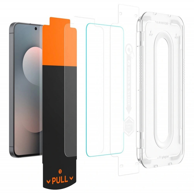 Spigen Glas.tR EZ Fit Pro vetro temperato per Samsung Galaxy S25 FE, trasparente (2 pz)
