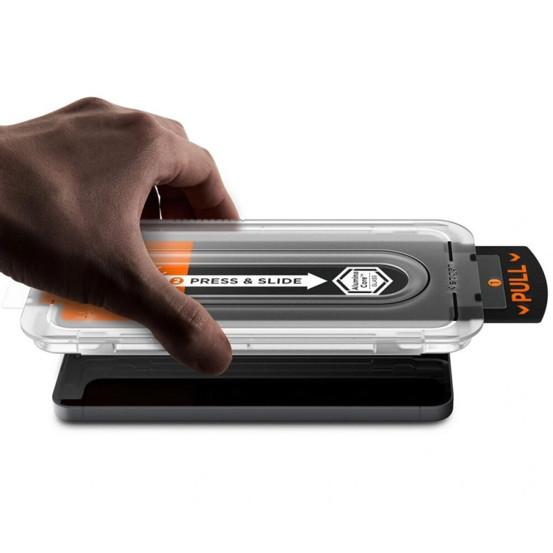 Spigen Glas.tR EZ Fit Pro vetro temperato per Samsung Galaxy S25 FE, trasparente (2 pz)