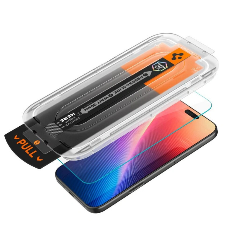 Spigen Glas.tR EZ Fit HD AGL10097 Protezione schermo per Apple iPhone 17 Pro, trasparente