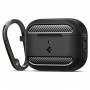 Custodia Spigen Rugged Armor ACS09822 per Apple AirPods Pro 3, nero opaco