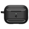 Custodia Spigen Rugged Armor ACS09822 per Apple AirPods Pro 3, nero opaco